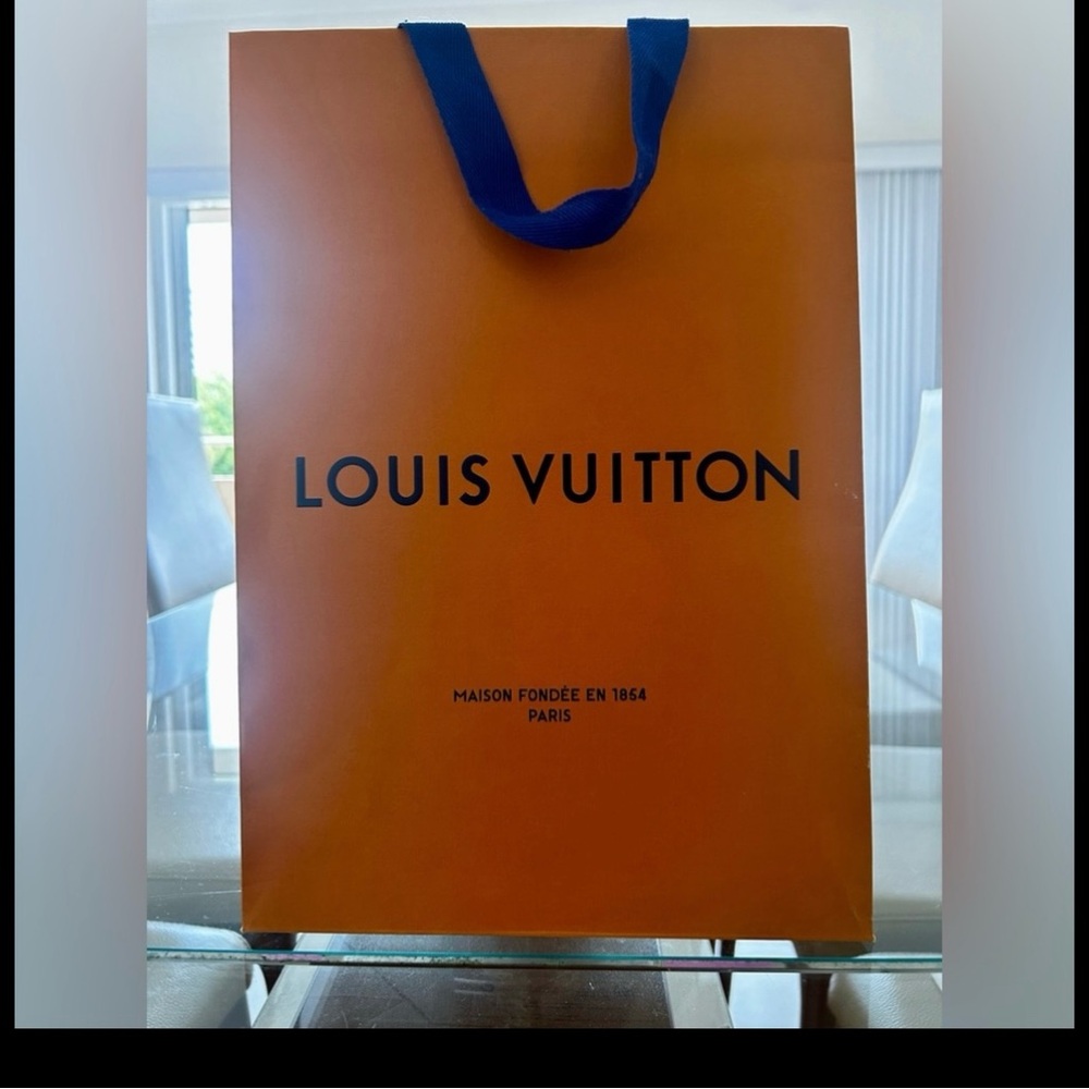 Authentic Louis Vuitton shopping bags